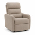 Fauteuil relax inclinable en polyester beige 88 x 92 x 103 cm
